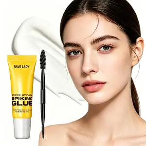 24H Super Hold Clear Eyebrow Gel, Waterproof Long-Lasting Lock & Freeze Brow Styling Glue, Fast-Dry Non-sticky, Vegan Formula for Natural-Looking Brows, (1-Pack)