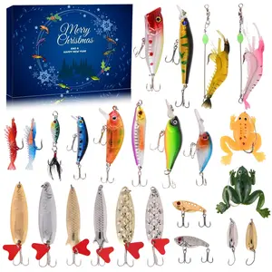 Fishing Advent Calendar 2026-24 Days Countdown with Unique Lures for Freshwater & Saltwater Fishing Advent Calendar 2026-24 Days Countdown with Unique Lures for Freshwater & Saltwater