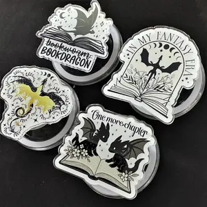 Book Dragon Aesthetics Magsafe Phone Grip - Magnetic Pop Socket Kickstand