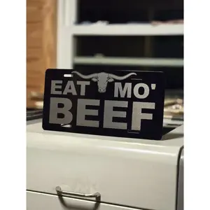 EAT BEEF license Plate