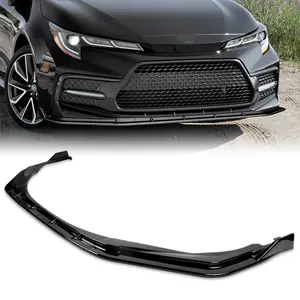 STP-Style Front Bumper Lip Body Kit Spoiler Compatible with 2020 - 2025 Toyota Corolla XSE/SE Model Only Bumper