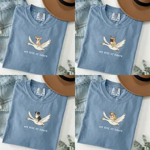 50+ Dog Breeds Comfort Colors Shirt | We Ride at Dawn Funny Dog Tee | Custom Dog Lover Gift