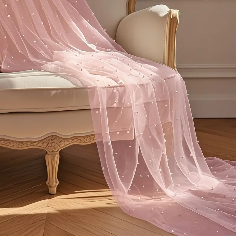 Wedding Celebration Pearl Sheer Table Runner, Valentine's Day Party Decor, Easter Sweetheart Desktop Decoration, Outdoor Wedding Arch Decor, Home Ornament, Patio Decoration