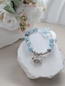 Kawaii Elephant Charms Bracelet,  Echo-Friendly Artisanal Jewelry