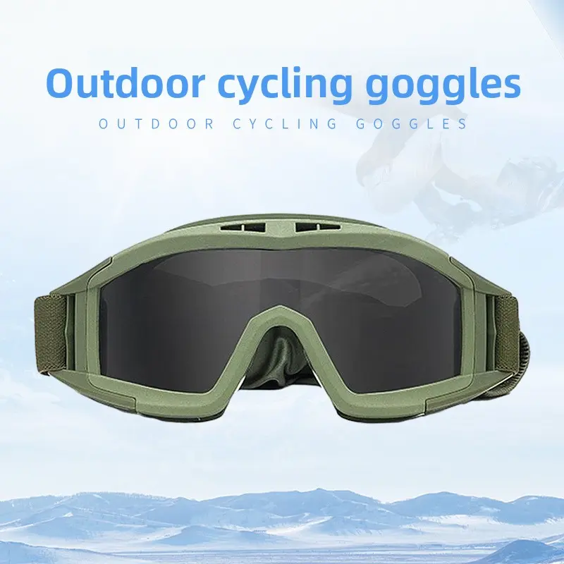 Outdoor Desert Locust Military Fans Outdoor Riding Goggles, Impact-proof Sports Unisex Riding Goggles
