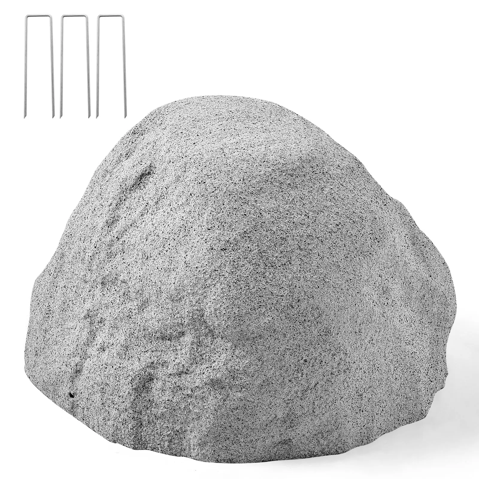 VEVOR Faux Rock Cover, Outdoor Fake Rock Well Pump Cover, Realistic Natural Texture, Lightweight & Weather-Resistant Polyresin Artificial Boulder for Landscaping Garden Yard Décor, Grey, Small Size#BacktoSchool