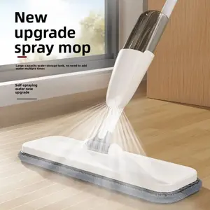 Microfiber Spray Mop for Floor Cleaning with 3 Pcs Washable Pads Wet Dry Mop for Wood Laminate Tile Cleaning Lightweight Floor Mop with Smart Spray Function for Kitchen Room - Wooden