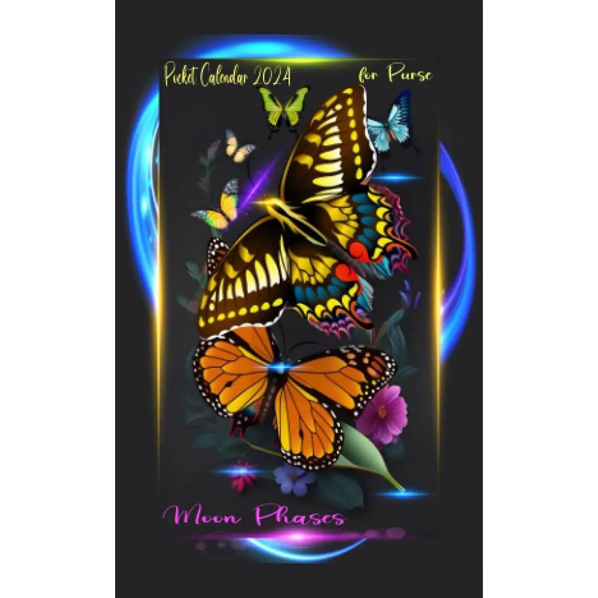 Pocket Calendar 2024 for Purse: Calendar Book Small Size - One Year -12 Months from January 2024 to December 2024 with US Federal Holidays, Moon Phases, Motivational Quotes, and Vision Board. Paperback – August 16, 2023