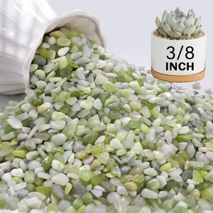 6 lbs Pebbles for Indoor , 3/8 Inch Pea Gravel for Fish Tank, Polished Decorative Rocks for Succulent,  River Stones for Vases, Cactus, Landscaping, Bird Bath, Aquarium, Jade
