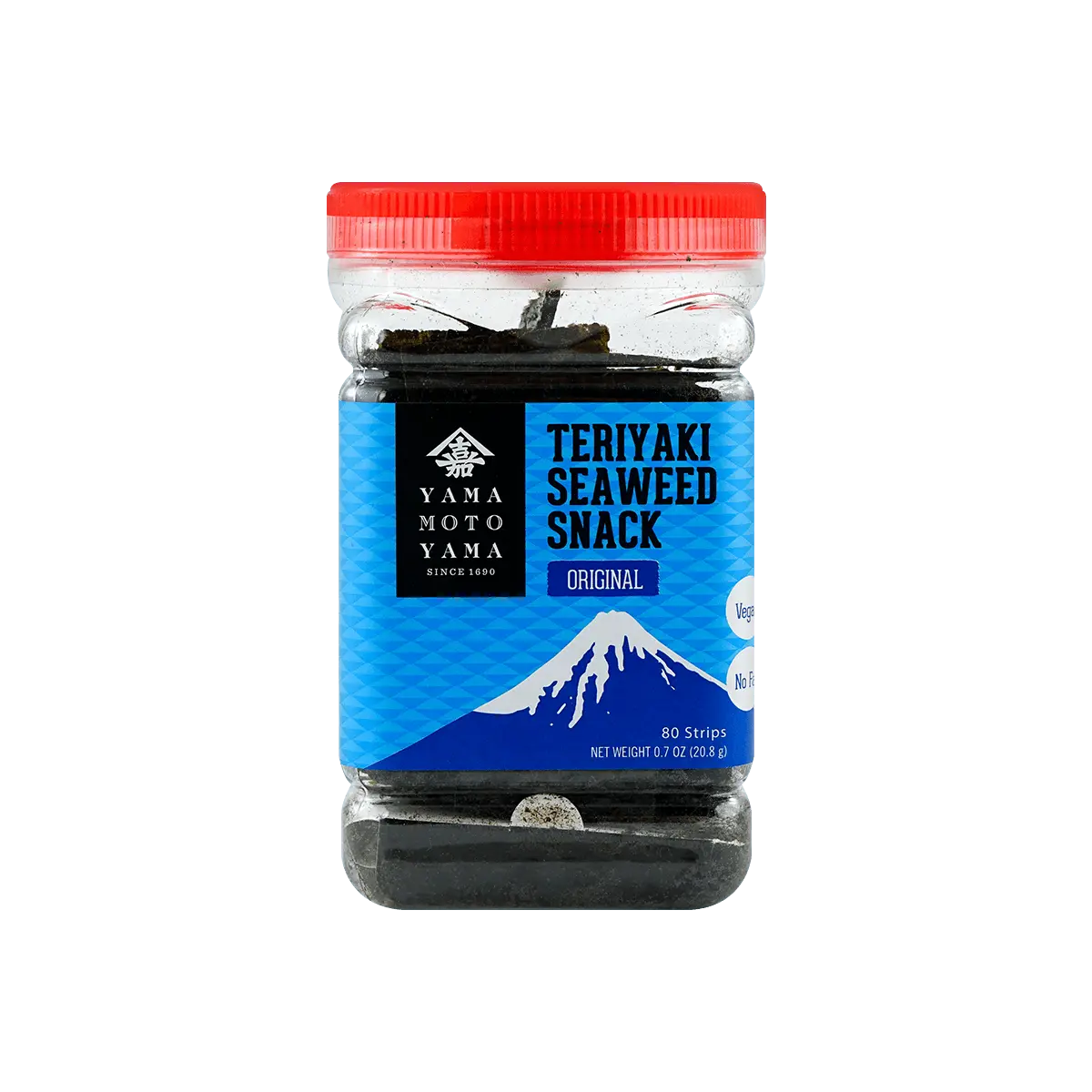 YAMAMOTOYAMA Japanese Teriyaki Seaweed Snacks, Crispy Nori Snacks, Original Flavor, 20.8g - Savory & Healthy Snack