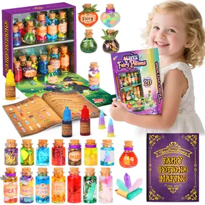 AIRITZ Children's Wizard Dress up Toys Fairy Potions Kit, Magic Mix Kit 20 Bottles, Christmas Gifts Decorations Ornaments Garden Crafts Birthday Gifts Toys for Girls and Boys 6 7 8 9 10 11 12+Years Old
