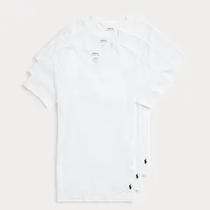 Slim Fit Crewneck Pack of Tees | White