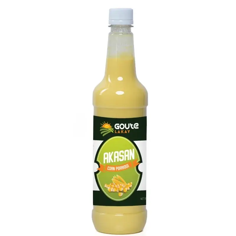 Goute Lakay Akasan 750ML Authentic Haitian Cream with Corn & Premium Cream for Holidays Dessert Pairings & Gifts Handcrafted with Love