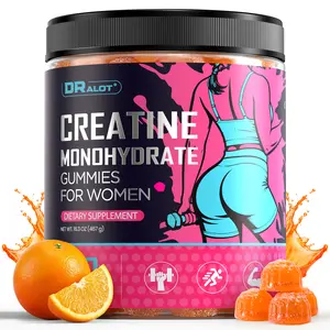 Dralot Creatine Monohydrate Gummies, Muscle Improves & Recovery, Cognitive Health of gym essentials, for Post-Workout, 5g Creatine Per Serving