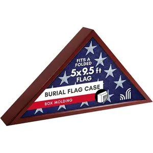 Flag Display Case | Memorial Service | Veteran Burial | Commemorative Shadow Box