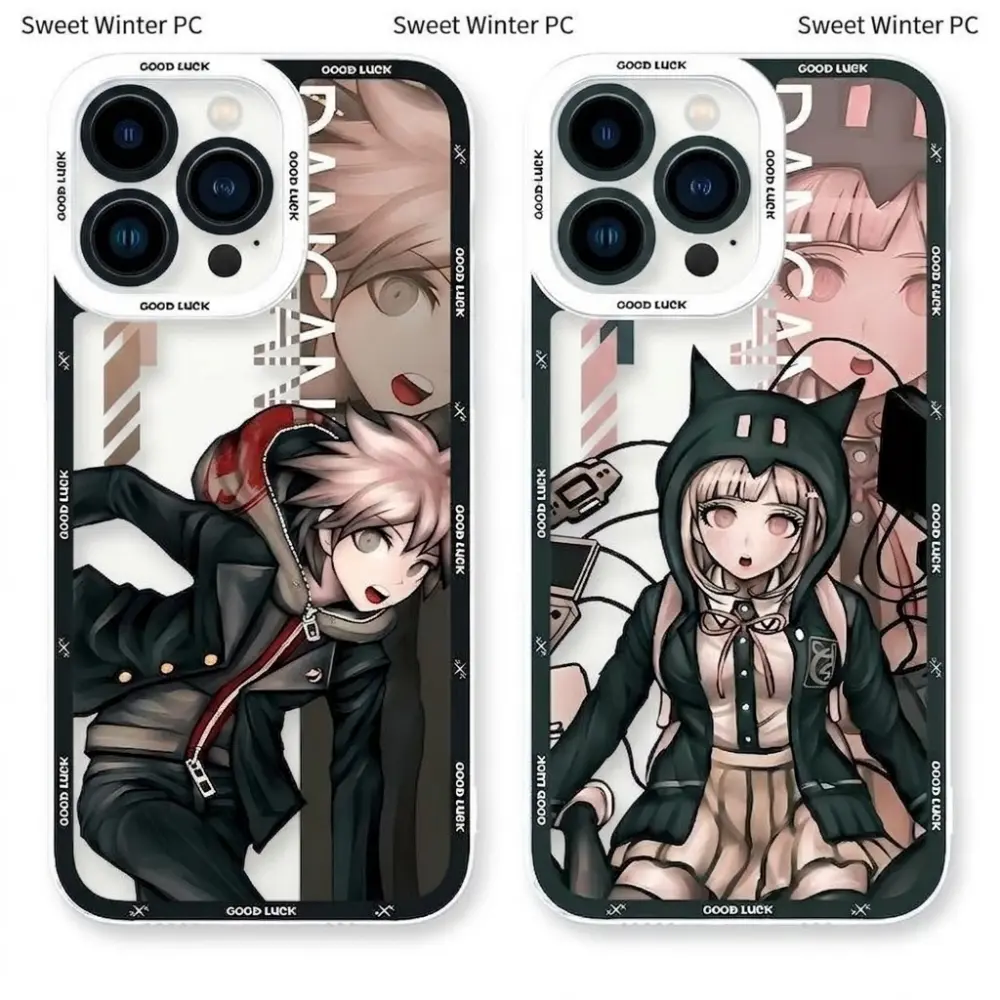 Hot Game DR Danganronpa Phone Cases For iPhone 17 Promax Air 16 15 14 Pro Max Plus 13 12  Transparent Soft TPU Shockproof Protective Cover Perfect Christmas Halloween Birthday Gift