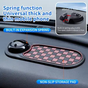 Multifunctional Vehicle-Mounted Anti-Slip Mat, Mobile Phone Navigation Frame, Central Control Storage Mat, Car Accessory ,phone holder for car