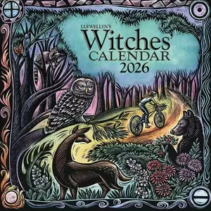 2026 Witch Calendar, Yearly Magic Journey, Mystical Art Design, Halloween and Holiday Perfect Gift, Creative Doodle Layout