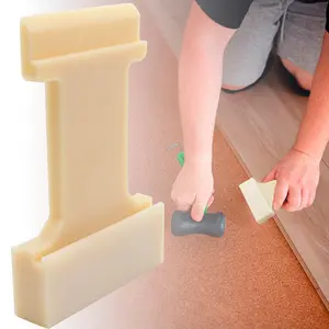 4-in-1 Laminate Flooring Tools - Nylon Tapping Block Kit for Laminate Plank and  Flooring Installation, Inclined, Barb, U, V, L Slots