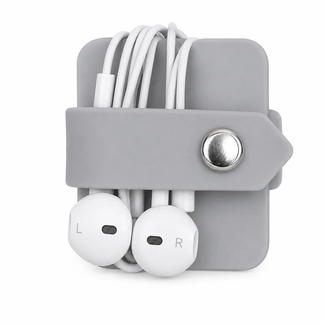 Reusable Adjustable Snap-Button Closure Cable Organizer Straps - Cord Holders for Office Desk Cable Management