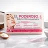 El Poderoso Handmade Artisanal Soap - 100g Facial Cleanser Wash with Goat Milk, Coconut, Collagen, Donkey Milk Formula, Anti-Acne Blemish Care, Soothing Blackhead Removal for Normal Skin Rejuvenation
