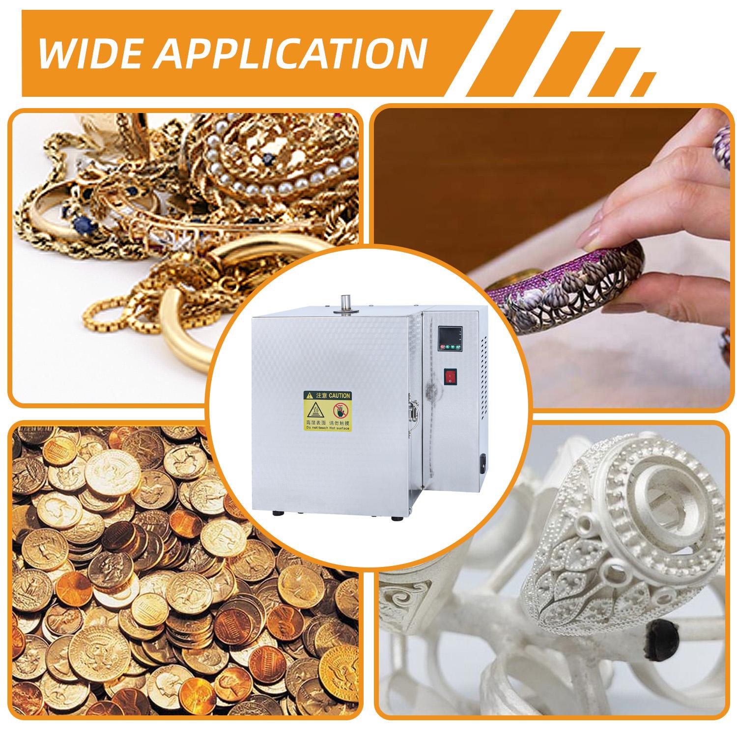 110V 1500W Jewelry Kiln Furnace With Digital Display- 800℃ Programmable Segmented Temperature Control Muffle Oven for Metal Casting, Enameling & Jewelry Making