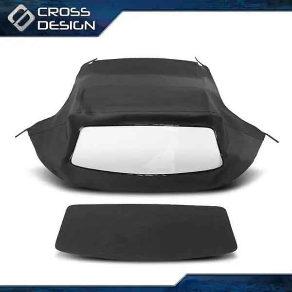CROSSDESIGN Convertible Soft Top Replacement w/ Plastic Window For 1996-2002 BMW Z3 E36