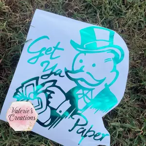 Monopoly Man “Get Ya Paper” Truck Decal