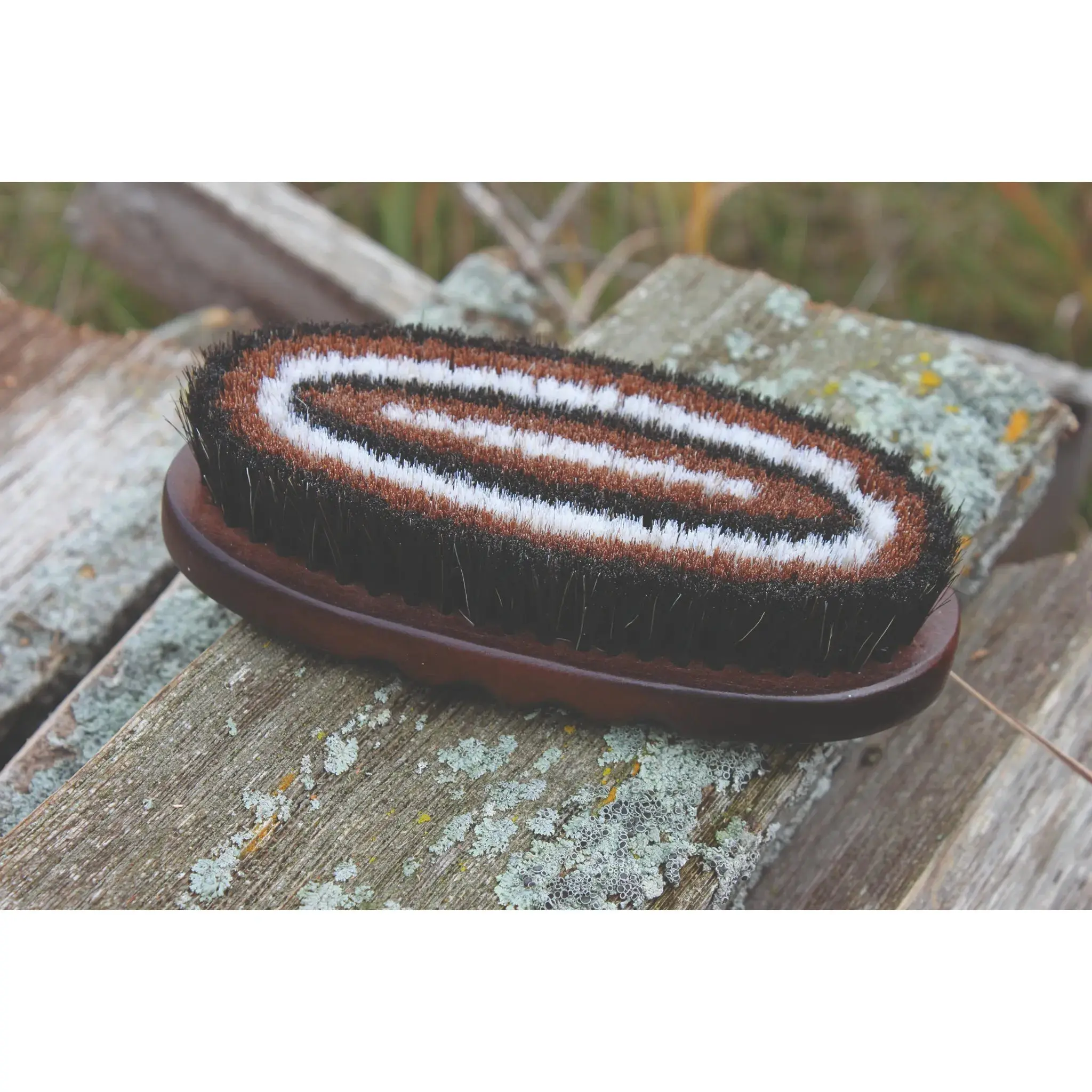 Professional's Choice Oval Wooden Horse Hair Brush W225 - Soft Dense Horsehair Bristles & Paulownia Wood Handle