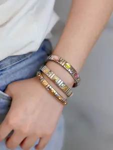 Italian charm bracelet, themed Italian charm bracelet, Italian accessories, stainless steel women's charm bracelet, men's bracelet, handmade jewelry, customizable bracelet