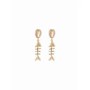 Cider FISH DECOR DROP EARRINGS