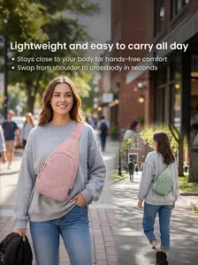 Velvet Single Shoulder Crossbody Bag, Soft Velvet Material, Vertical Stripe Texture, Comfortable and Stylish, Ideal for Daily Commute