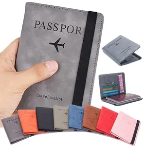 Premium PU Leather RFID Blocking Travel Wallet - Spacious Passport Holder with Multi-Functional Compartments, Ideal for International Travel & Daily Use
