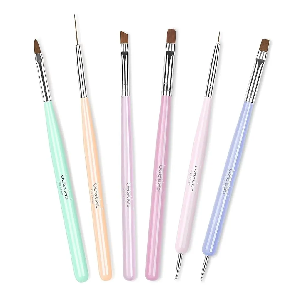 6Pcs Gray Nail Brush