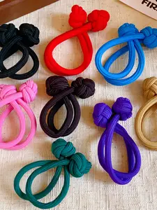 Elastic Hair Tie, Strong Hold Rubber Band for Ponytails & Braids, Durable Elasticity Hair Accessory for Women & Girls, Ponytail Hairstyle