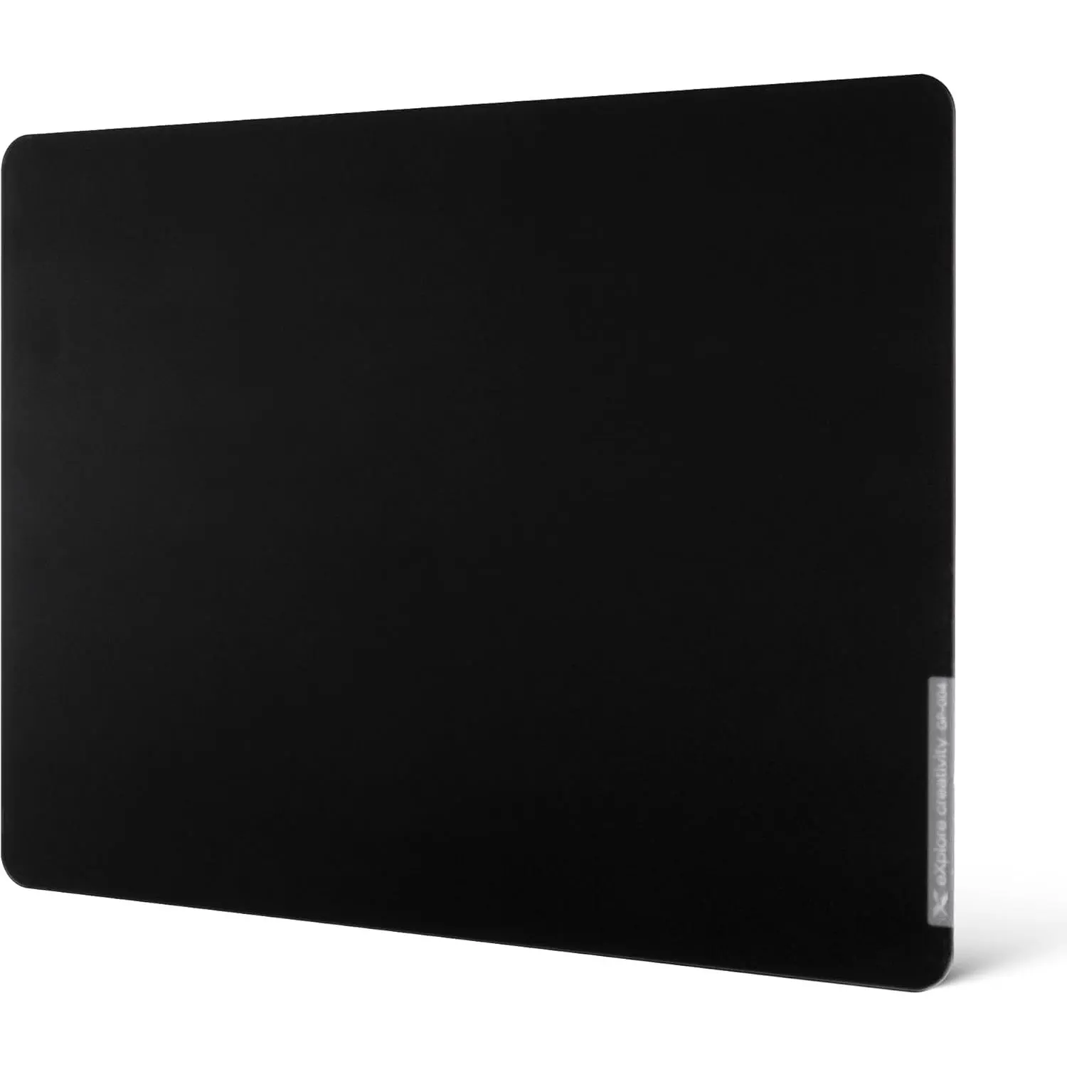 XVX Black Glass Gaming Mouse Pad 4.0 - Hard FPS Gaming Mouse Pad with Ultra-Smooth Etched Surface, Non-Slip Rubber Base (410mm*310mm) for Office Desk Accessories