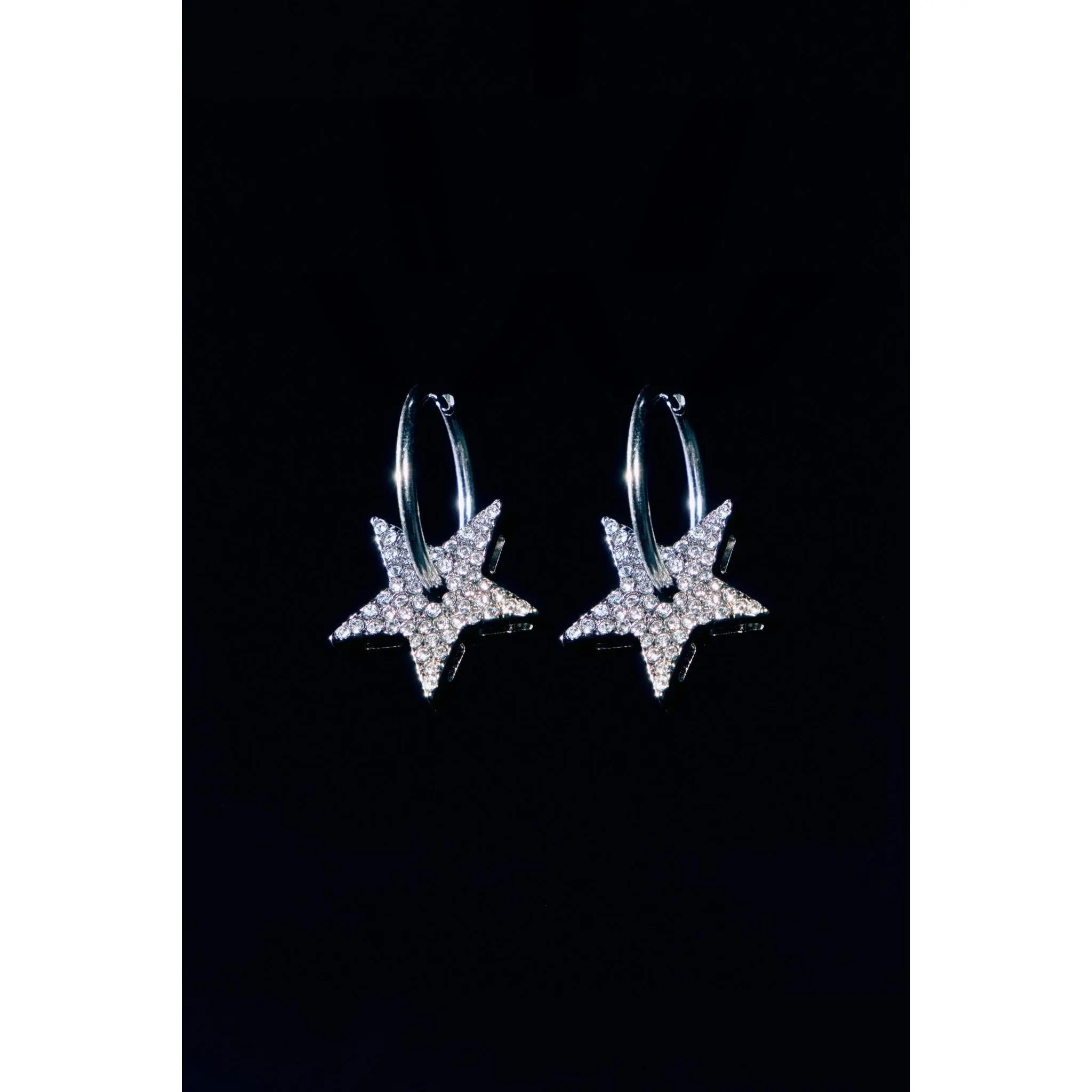 STAR HOOP EARRINGS
