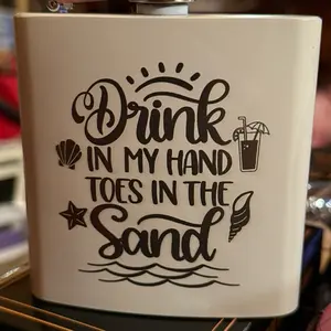 Custom Laser Engraved Hip Flasks