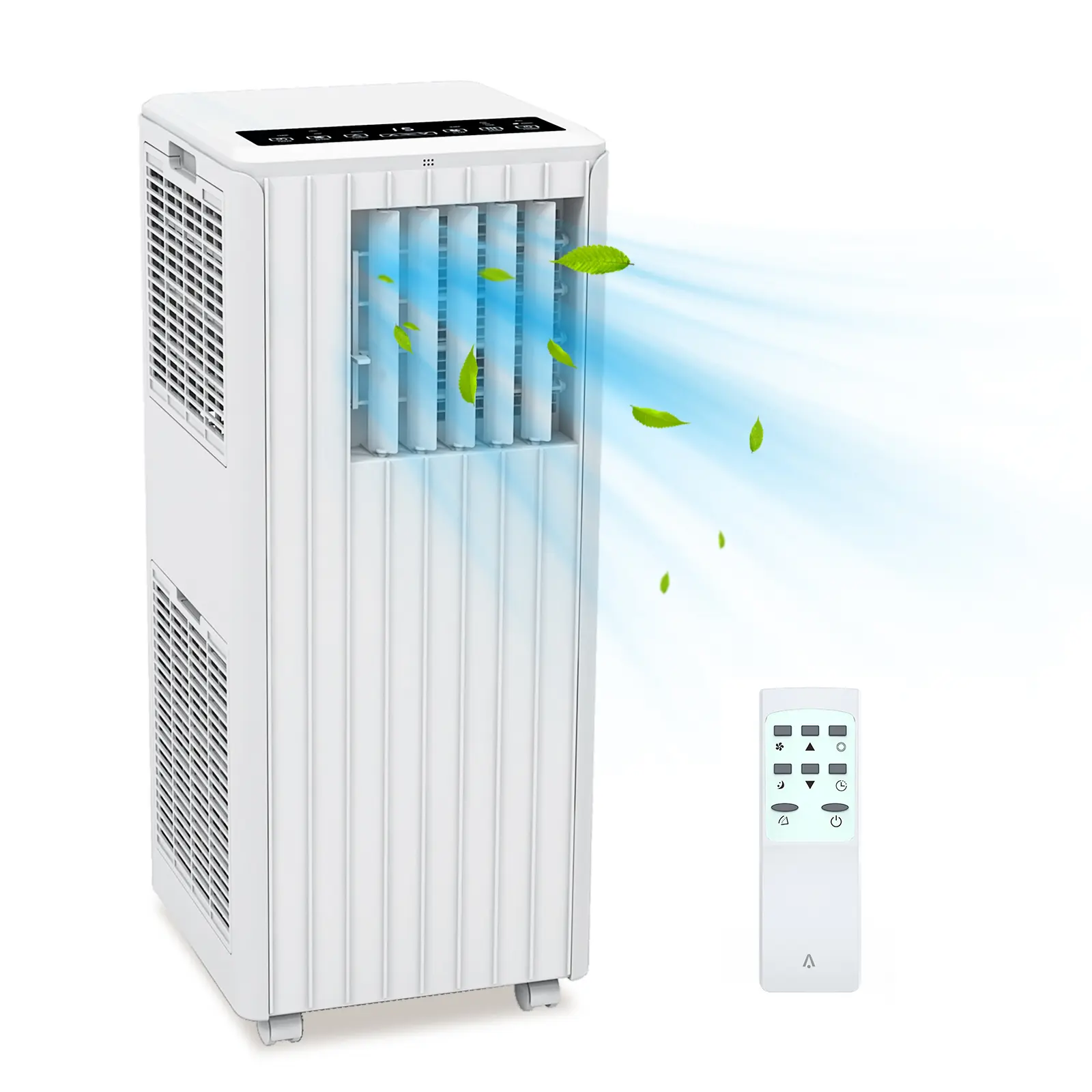 8000 BTU Portable Air Conditioner - 3-in-1 Floor Standing Cooling Solutions for 350 Sq. Ft Rooms, Efficient Cooling AC with Remote Control & Dehumidifier