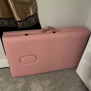 Yaheetech Adjustable Massage Bed 2/3 Sections Folding Portable Spa Table with Headrest Armrest Hand Pallet Salon Bed Ergonomic Design Beech Wood Frame - Massagetable