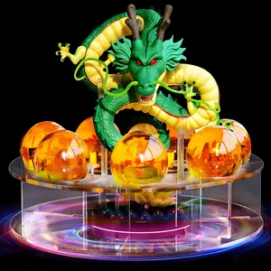Resin Dragon Figurine Set, includes a 3.6 cm crystal ball and display stand—an essential collectible for DBZ fans. Perfect for Halloween, Christmas, birthdays, and home decor