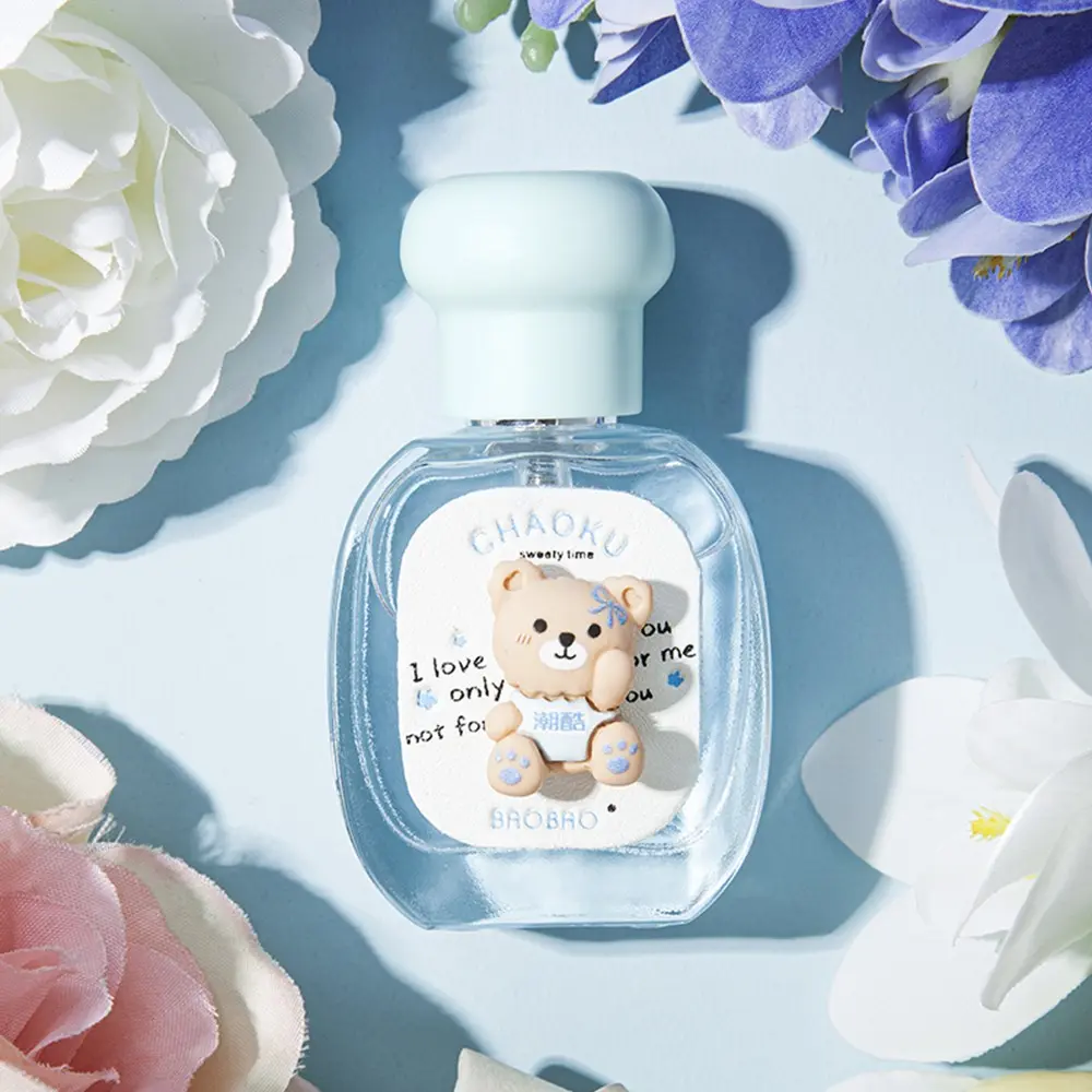 25ML Cute Bear Perfume for Girls, Eau De Cologne, Floral and Fruity Scent with Lavender, Long Lasting Freshness for Daily Use