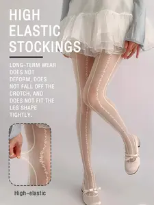 High Stretch Breathable Floral Striped Stockings, Comfortable and Non-Itchy, Slimming and Versatile, Perfect for All Seasons