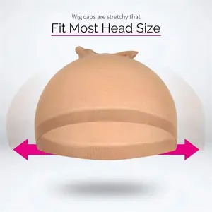 Beige Wig cap for Women 2 pieces in one pack