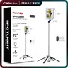 MyBat Pro Updated Selfie Stick - 9-LED Spotlight Tripod Stand, 72" Compact Extendable Selfie Stand, Wireless Remote, Bluetooth Camera Mount for Smartphone Mobile Phone Accessories Content Creators