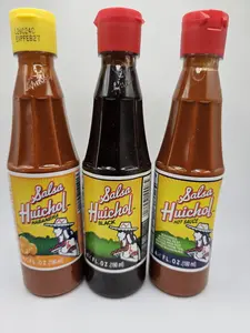 Salsa Huichol-Habanera,black and hot sauce 190ml bottle