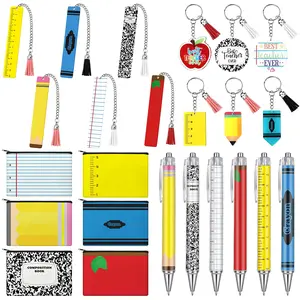 Appreciation Gift Sets Bulk for Women, Thank You Favors Stationery Set with Ballpoint Pen Makeup Bag Bookmark for Teacher Employee Coworker Staff Student Back to School Graduation Teacher's Day Gifts Office Supplies outdoorfun
