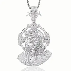 UCCIYO King of Sacrifice Pendant【#CMP303】Lab-Created Moissanite Pendant Copper Moissanite Pendant Necklace for Women Men Hip Hop Jewelry Gift summerwins