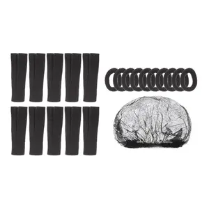 Quick Styling Hair Rollers Invisible Elastic Edge Meshes Comfortable Design.