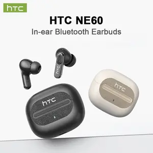 HTC NE60 Wireless Earbuds Bluetooth 6.0 Earphones, In Ear Earbuds, IPX5 Waterproof, Wireless Gaming Bluetooth Headphones, Suitable for Office, Sports, Study and Audio Calls, Built-in Microphone, TWS Earphones